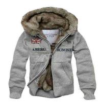 heren abercrombie fitch full-zip hooded fur outwear national flag grijs Nieuwe Website 36top757